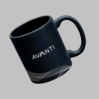 Caneca preta Avanti